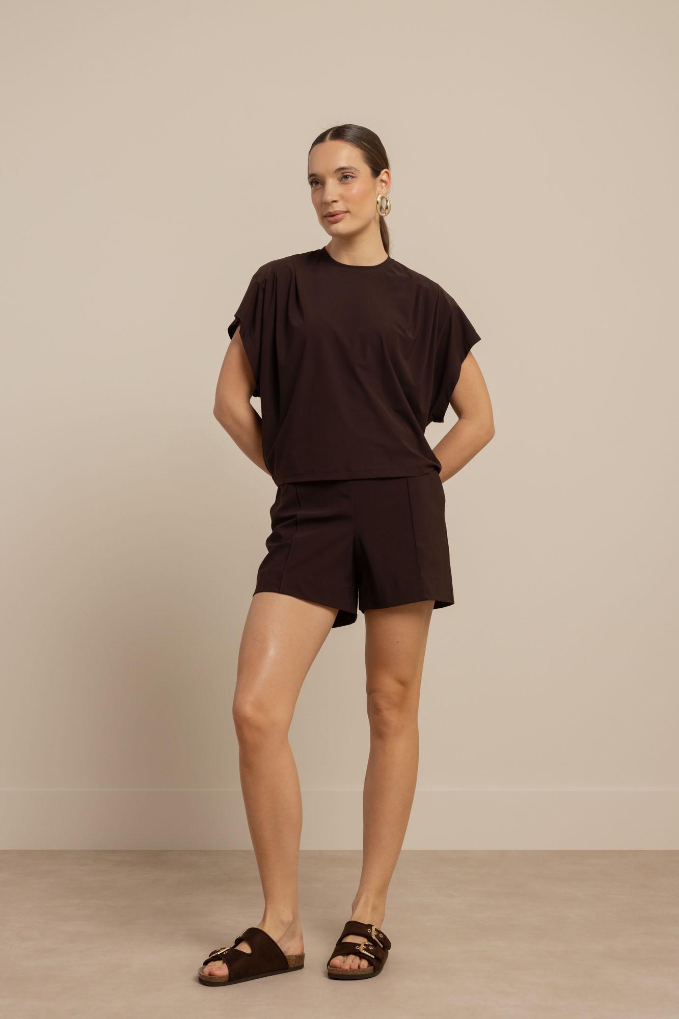 Studio Anneloes Leona Top 91541 Tops En Singlets 8700 Espresso