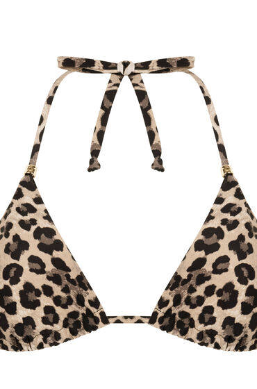 Hunkemöller Triangel bikinitop Animalia Bruin - Afbeelding 2