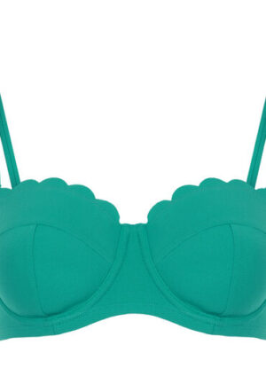 Alternative view of Hunkemöller Voorgevormde beugel bikinitop Scallop Cup E + Groen