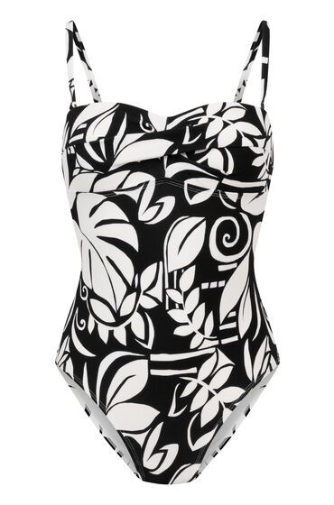 Hunkemöller Bandeau badpak Mauritius Zwart - Afbeelding 2