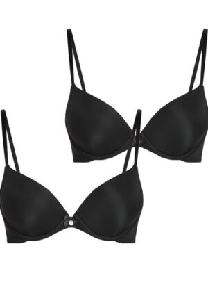 Alternative view of Hunkemöller 2-pack voorgevormde beugel bh Zwart