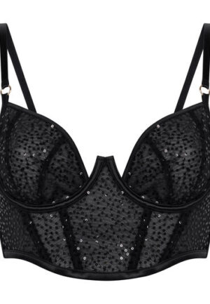 Alternative view of Hunkemöller Niet-voorgevormde longline beugel bh Elle Zwart