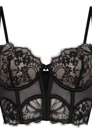 Alternative view of Hunkemöller Voorgevormde longline beugel bh Prina Zwart