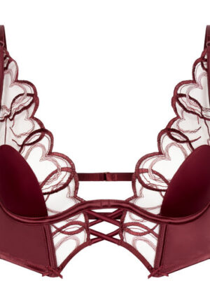 Alternative view of Hunkemöller Niet-voorgevormde longline beugel bh Olivia Rood
