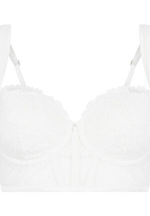 Alternative view of Hunkemöller Voorgevormde longline beugel bh Whitney Wit