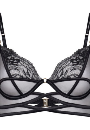 Alternative view of Hunkemöller Niet-Voorgevormde Beugel Longline bh Amel Zwart