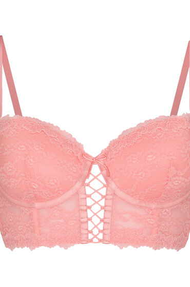 Hunkemöller Voorgevormde Beugel Longline Bh Aveline Roze - Afbeelding 2