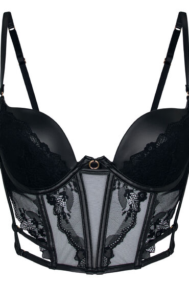 Hunkemöller Voorgevormde Longline Beugel Bh Ilenia Zwart - Afbeelding 2
