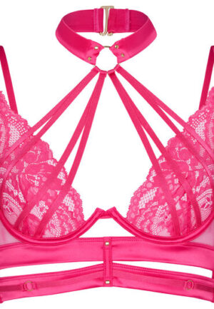 Alternative view of Hunkemöller Niet-voorgevormde longline beugel bh Emmeline Roze