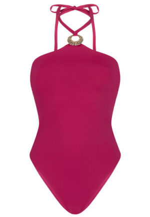 Alternative view of Hunkemöller Hoog Uitgesneden Badpak Boca Roze
