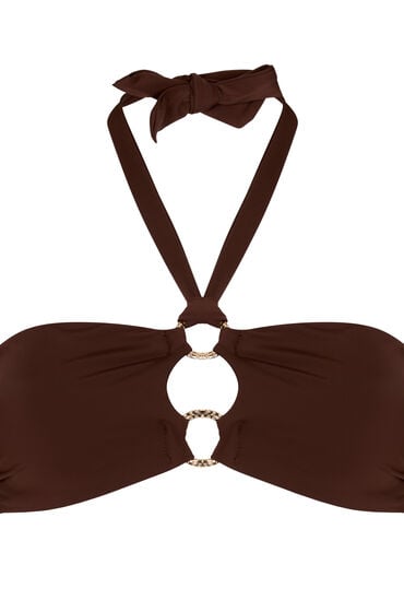 Hunkemöller Bandeau Bikinitop Madrid Bruin - Afbeelding 2
