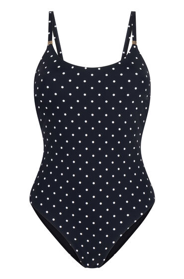 Hunkemöller Badpak Luxe met Stippen Zwart - Afbeelding 2