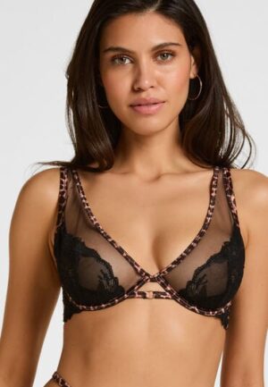 Hunkemöller Niet-Voorgevormde Beugel Longline Bh  Tasha Zwart