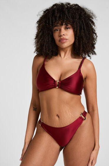 Hunkemöller Highleg Bikinibroekje Bari Rood