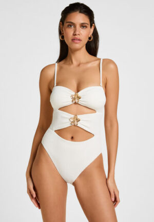 Hunkemöller Badpak Crinkle Wit
