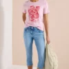 3/4 Slim Leg jeans in casual fit