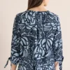 3/4-mouwen blouse met patchworkprint - Afbeelding 3