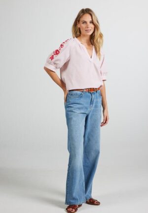 Blouse Yilka Pink stripe