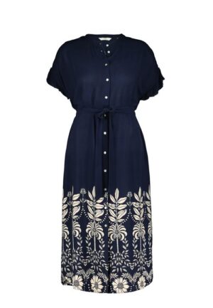 Tunic Ruffle Blue Coast print