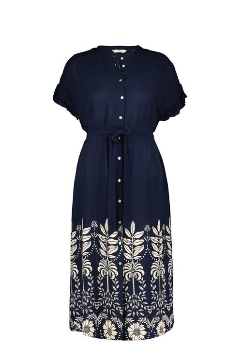 Tunic Ruffle Blue Coast print