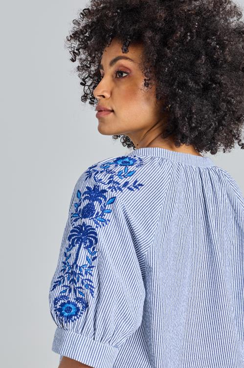 Blouse Yilka Blue stripe