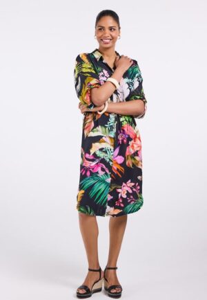 Alternative view of Tuniek Charma Black Azore print