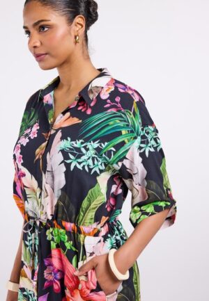 Tuniek Charma Black Azore print