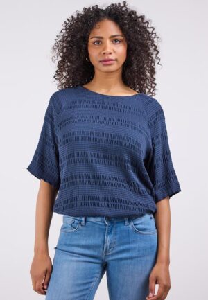 Alternative view of Top Charlotte Dark blue