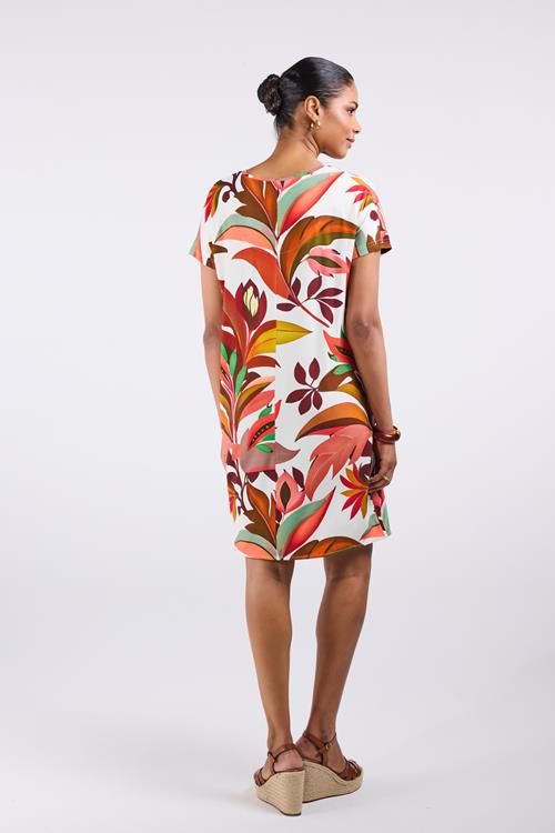 Loose dress Vogue Brown Bamboo print