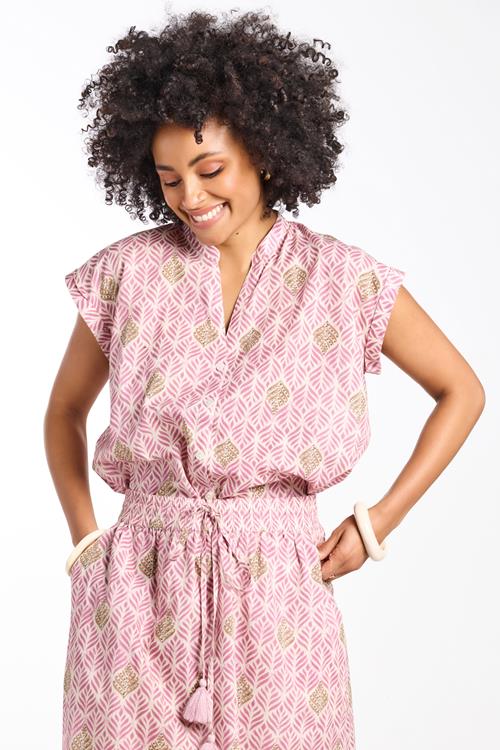 Blouse Laurie Pink Brisa print