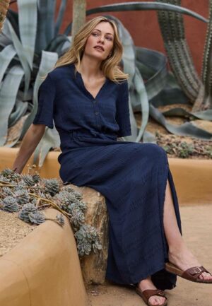 Alternative view of Dress Noura Dark blue