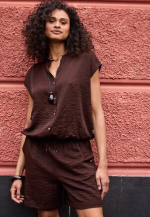 Alternative view of Blouse Mae Dark brown