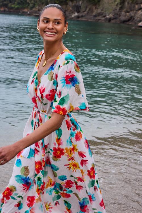 Dress Jazzy White Poolparty print - Afbeelding 2