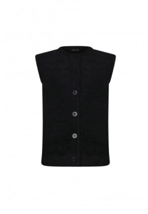 Roberto Sarto - Zwart | Dames | Gilet | Zwart | 48 | regular | Kamst mode