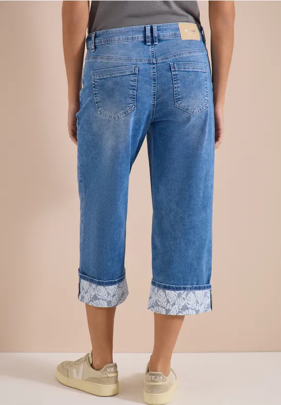 7/8 Wide Legs jeans met omgeslagen detail - Afbeelding 3