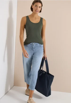 Basic top met ronde hals in een 2-pack