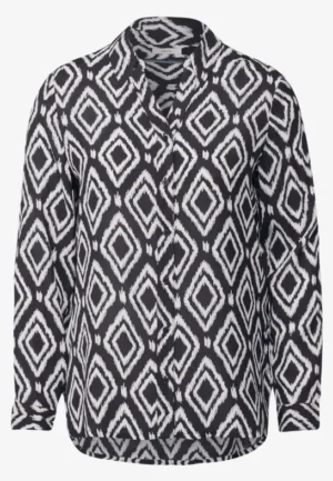 Alternative view of Bedrukte lange blouse