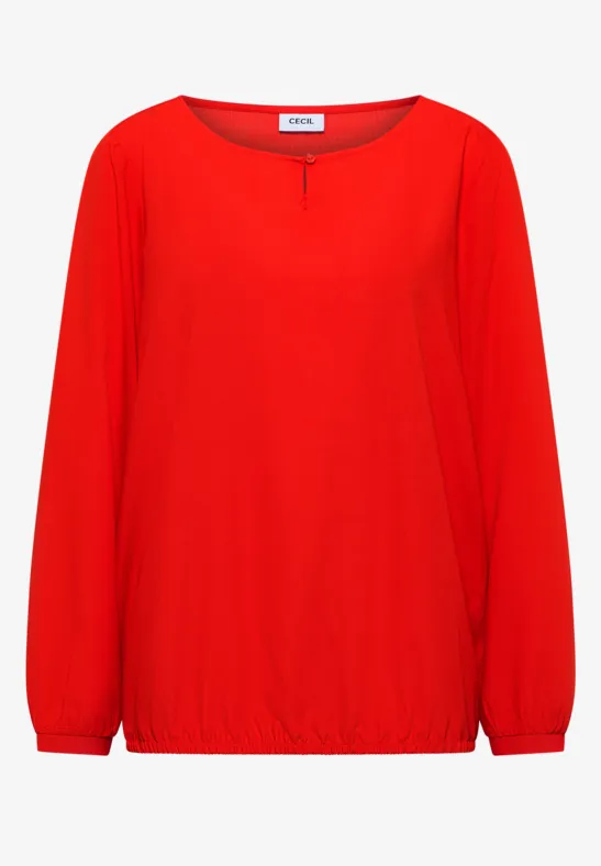 Blouse in effen kleur - Afbeelding 2