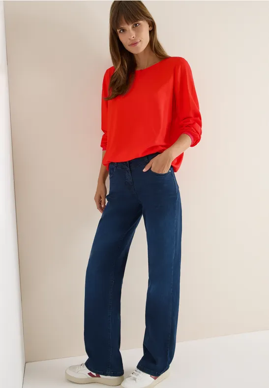 Blouse in effen kleur