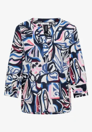 Alternative view of Blouse met 3/4 mouwen en meerkleurige print