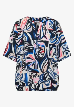 Alternative view of Blouse met korte mouwen en veelkleurige print