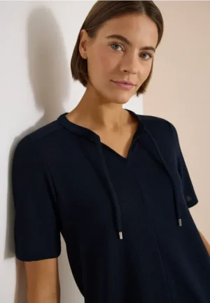 Blouse met korte mouwen