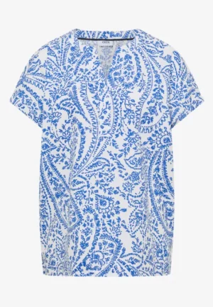 Alternative view of Blouse met korte mouwen in seersucker kwaliteit