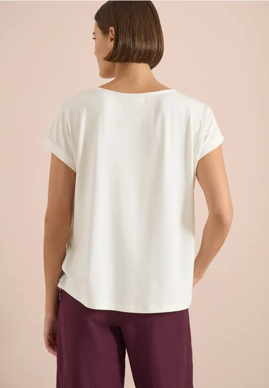 Blouse met ronde hals en knoopdetail - Afbeelding 3