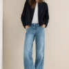 Blouson met glitterstrepen