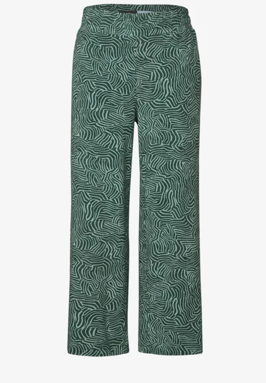 Broek met gedessineerde Wide Legs - Afbeelding 2