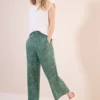 Broek met gedessineerde Wide Legs