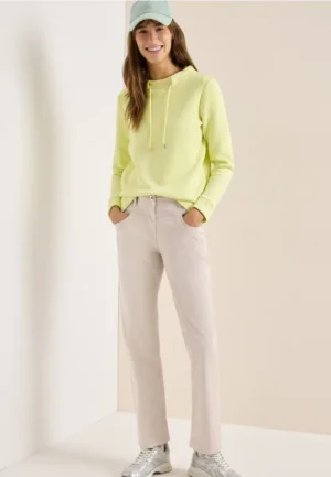 Broek met gewassen look