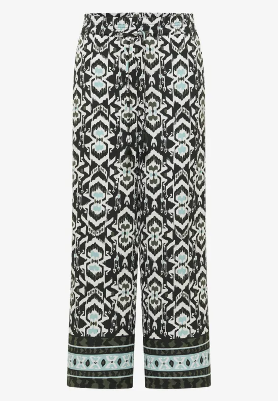 Broek met wijde pijpen in Loose Fit met print - Afbeelding 2