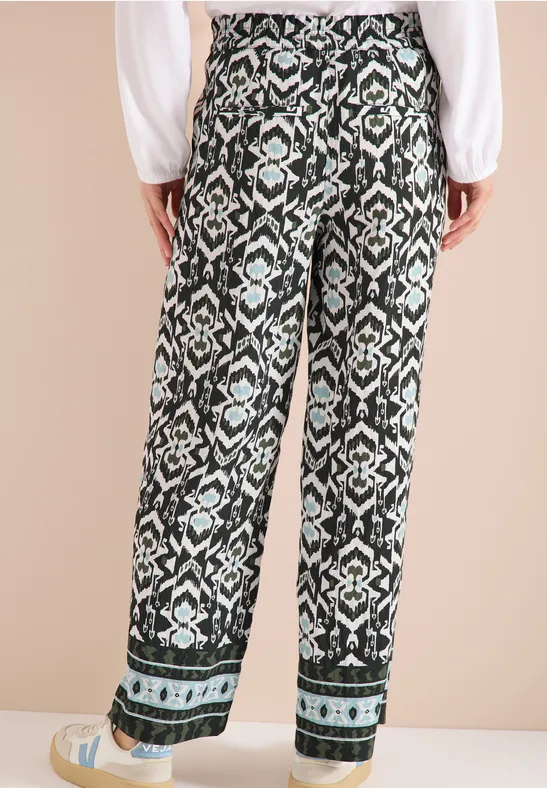 Broek met wijde pijpen in Loose Fit met print - Afbeelding 3